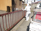 鉄製フェンス修理工事